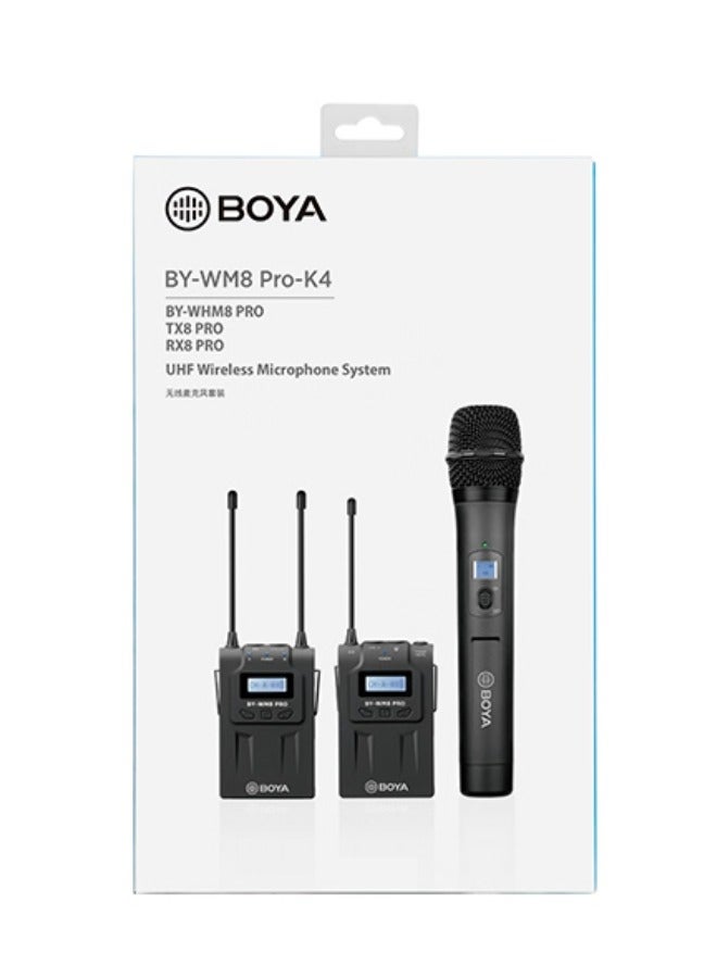 BOYA BY-WM8 PRO-K4 UHF DUAL-CHANNEL WIRELESS MICROPHONE SYSTEM - Image 3