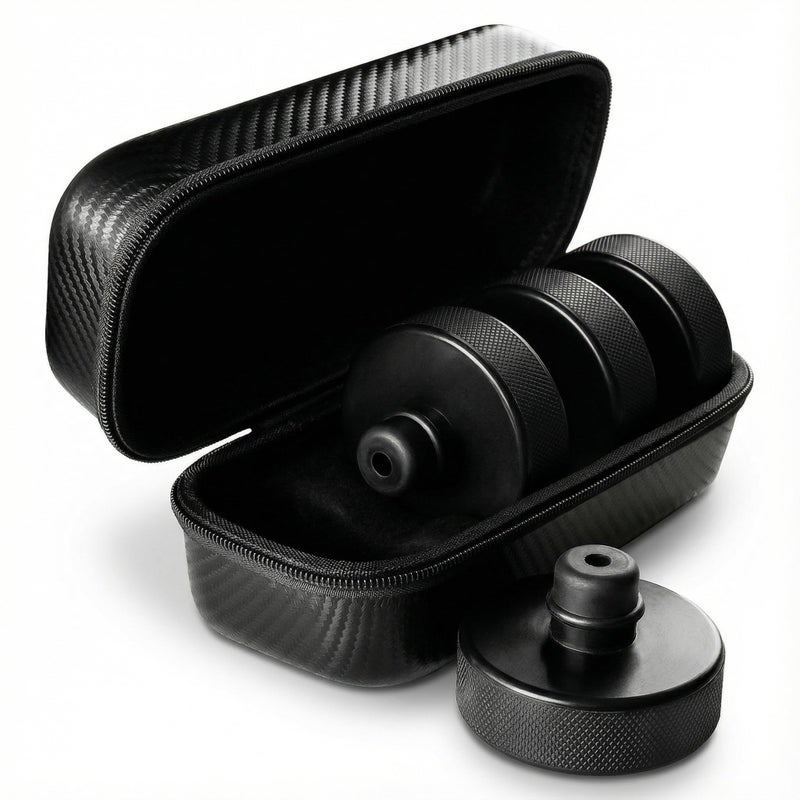 CYBERBEANS 4Pcs for Tesla Model S/3/X/Y Lifting Jack Pads Lift Stand Rubber Pad Set, 2016-2025 2026 Highland Juniper Accessories Lifting Pucks Kit with Storage Case - Image 1