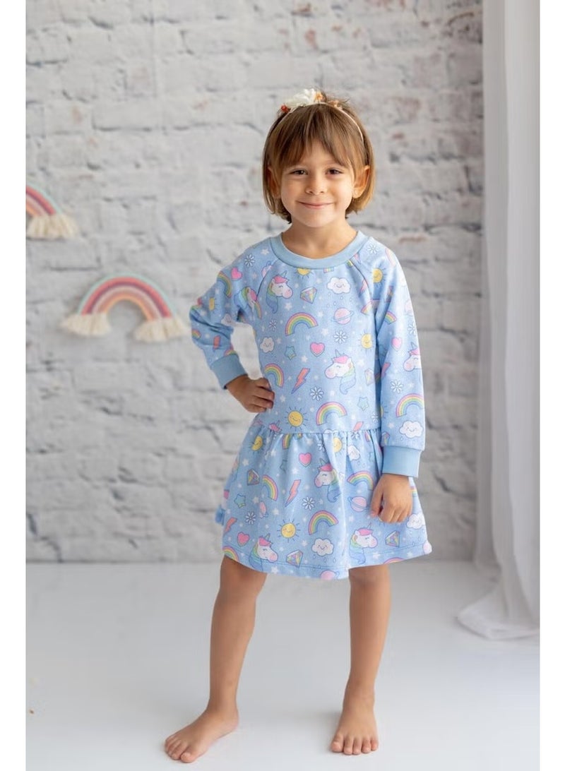 Zeyland Pastel Print Dress - Image 1