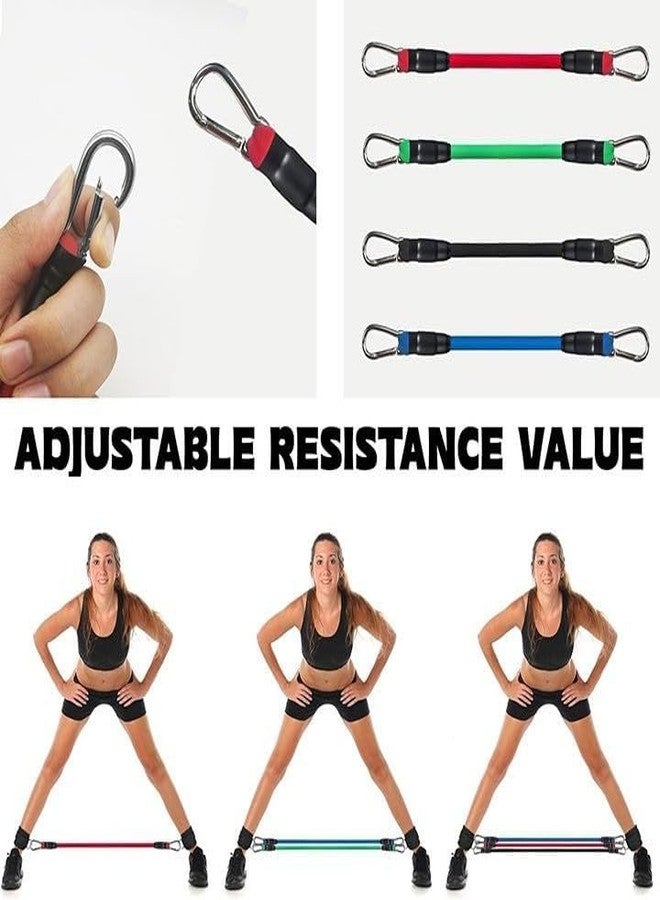 Xyno Ankle Resistance Bands with Adjustable Cuffs - Glute, Leg & Hip Workout Bands for Kickbacks & Butt Exercises - Home & Gym Fitness Equipment for Women & Men - Portable Strength Training Bands - Image 3