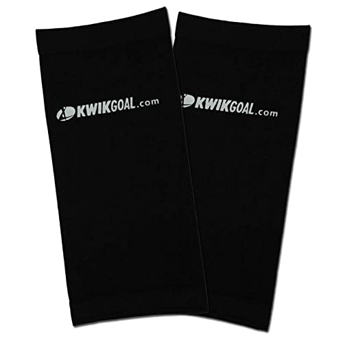 Kwik Goal أكمام ضغط واقي الساق للبالغين من كويك غول، أسود - Image 1