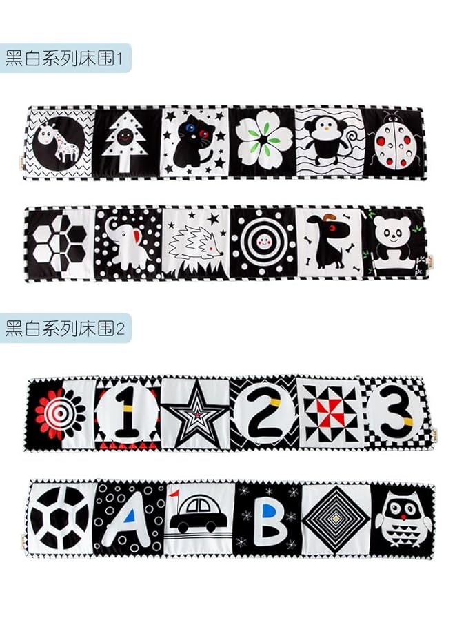 PROMASS Baby Books,Black and White High Contrast Baby Toys Gifts, Crinkle Cloth Books for Newborn Infant Babies 0 3 6 9 12 Months, Early Education Learning Bath Book Sensory Toy - Image 5