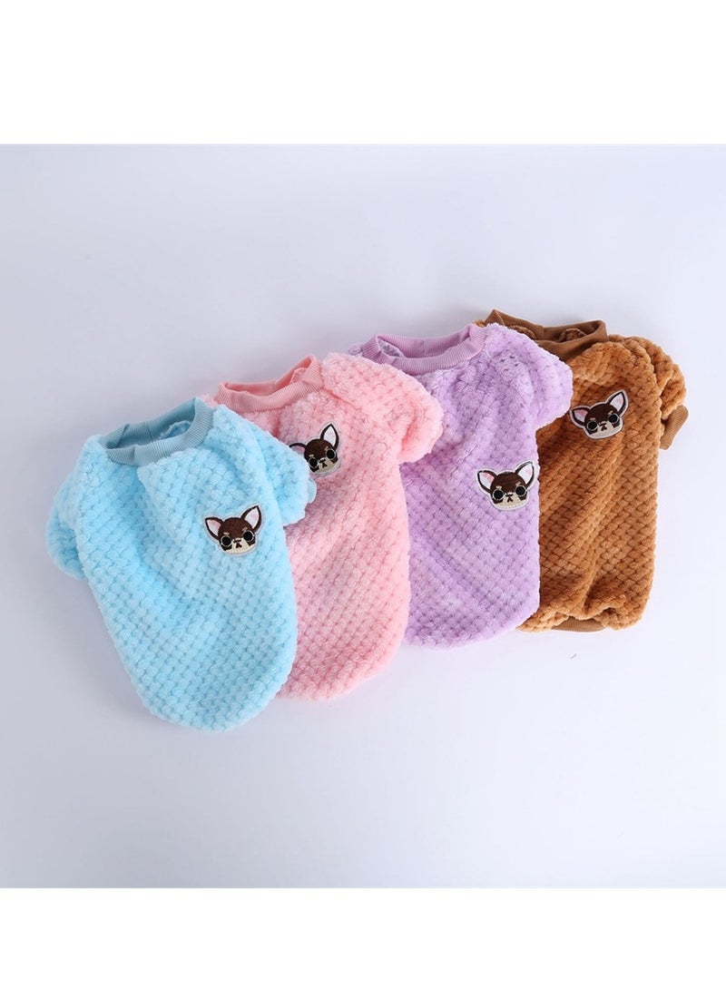 Loquat 4PCS Squality Fall And Winter Dog Clothes Multicolour - Image 1