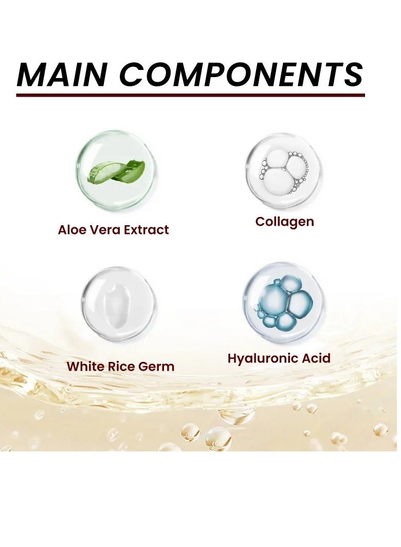 OUHOE Face Moisturizer Hydration Face Cream, White Rice Rejuvenating Moisturizing Face Serum. Instant Remove Wrinkles Collagen Face Cream, Smooth Face Essence For Nourishing, Tightening Pores Fine Lines - Image 5