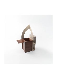 Furniture Factory Prayer Corner Organizer - Musky Wood - MDF - Brown - 42cm x 34cm x 104cm  - Image 2