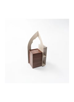 Furniture Factory Prayer Corner Organizer - Musky Wood - MDF - Brown - 42cm x 34cm x 104cm  - Image 1