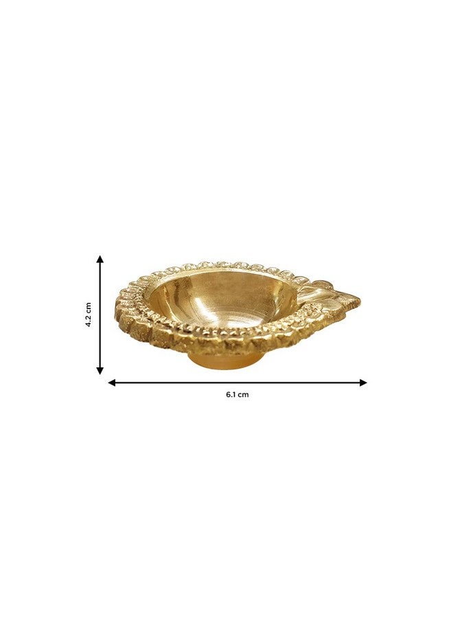 Shubhkart Nitya Brass Dhan Kuber Diya for Daily Puja & Festival Time (Pack of 6) Traditional Kuber Deepak for Home,Temples,Office, Festive Gifts|Unique Decorative Item(6.1cm Length x 4.2 Height) 180Gm - Image 5