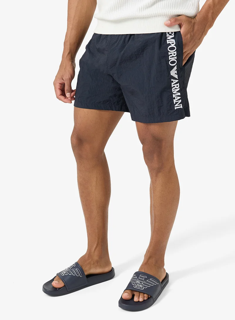 EMPORIO ARMANI  Casual Logo Slide for Men | Best Price UAE