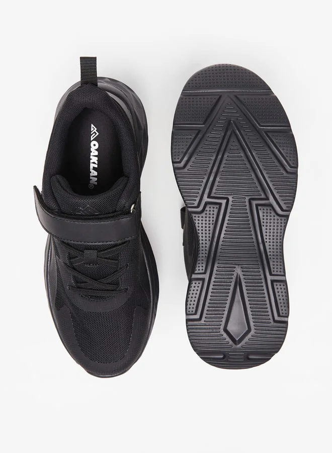 Oaklan by Shoexpress Boys Textured Sports Shoes with Hook and Loop Closure