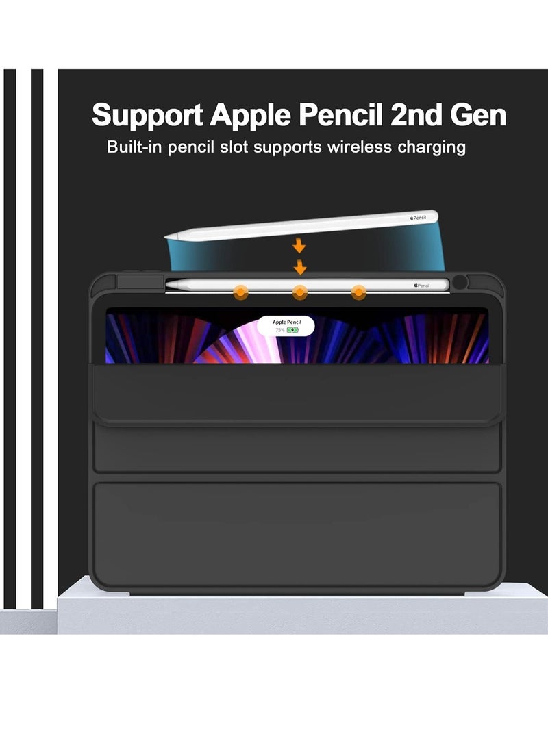 ELTRAZONE Touch ID and Auto Wake/Sleep Pencil Charging Case with Pencil Holder for iPad Pro 11 inch 2022(4th Gen)/2021(3rd Gen)/2020(2nd Gen) - Image 2