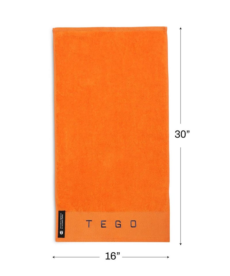 TEGO Fit Anti-Microbial Gym Towel | 600 GSM | Ringspun Cotton | Odour-Free, Super-Absorbent | for Gym, Sports & Equipment Protection | 30x16” | Hygiene Control - Image 2