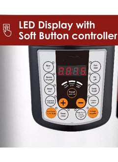 Generic 8 in 1 Smart Multi Cooker 1600W 12L, Electric Pressure Cooker, Slow Cooker, Rice Cooker, Steamer and Food Warmer, Preset Functions  LED Display with 24 Hours Timer Function  - Image 2