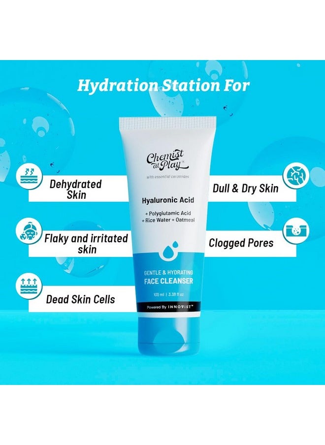 Hydrating Body Wash | With 5% Hyaluronic Acid Bodywash For Intense Hydration | Reduces Flakes & Itchiness 236Ml + Gentle & Hydrating Face Cleanser | Hydrates Dull & Dry Skin 100Ml - pzsku/ZFF067CF640C5197B8734Z/45/_/1735816983/a8634c95-01b2-4085-b348-acf38b300150