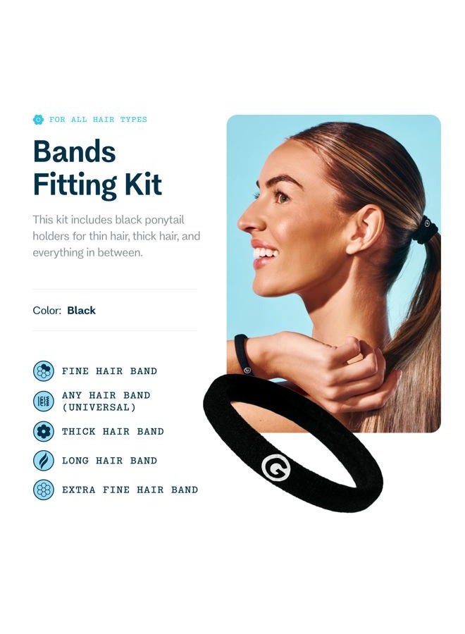 Gimme Bands Fitting Kit | Gentle Microfiber Hair Ties | Find Your Fit With Five Sizing Options | Hair Accessories Essential for Every Hair Type and Occasion | No Snagging - Image 2