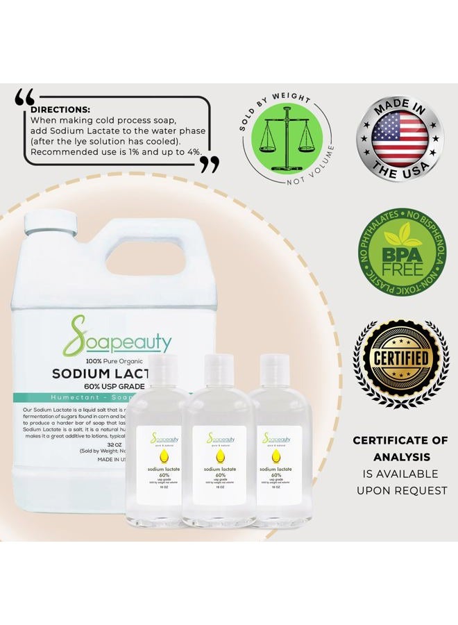 Soapeauty SODIUM LACTATE for Soap Making & Lotions | 60% USP Pure Natural Preservative | Harder Bar of Soap, Bigger Yield, Faster Cure Time, Provides Moisture | 8 oz - Image 5
