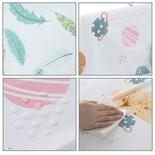 wolpin Fridge Cover 1Pc for Top Double Door (65 x 170 CM) | Designer Printed Cloth with Utility Pockets | Dustproof Refrigerator Top Cover for Home Kitchen Décor | Easy to Clean Fabric Organiser - Image 5