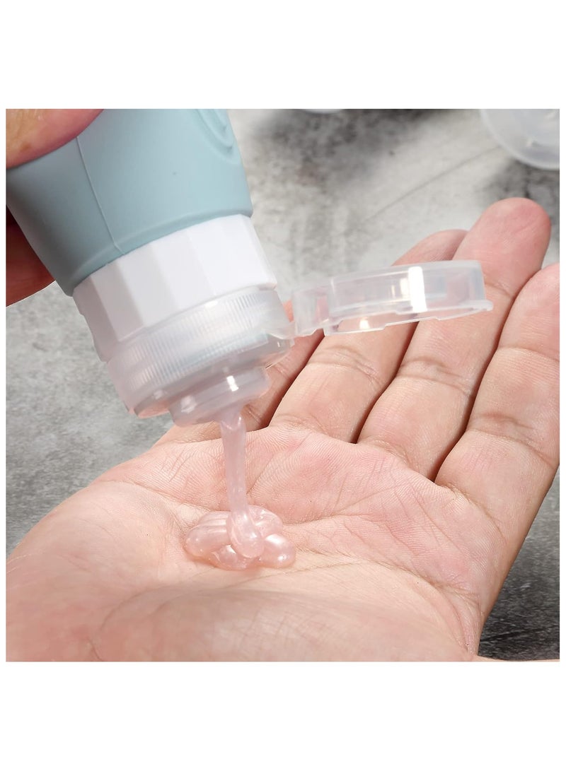 YelaJoy Travel Bottles for Toiletries, Tsa Approved 3oz Travel Size Containers BPA Free Leak Proof Refillable Liquid Silicone Squeezable Travel Accessories for Shampoo Conditioner Lotion (4 Pack) - Image 4