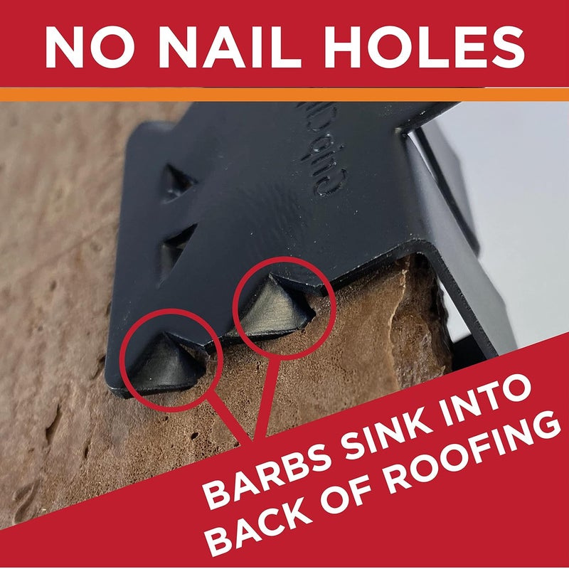 Grip Clip Roof Clips, Safe for Heat Tape, Electric Cable & Roof Heat Cable Installation, Prevents Roof Damage, Easy Nail-Free Outdoor Cable Clips, Your Ultimate Cable Clip (.825-25 Pack) - Image 5