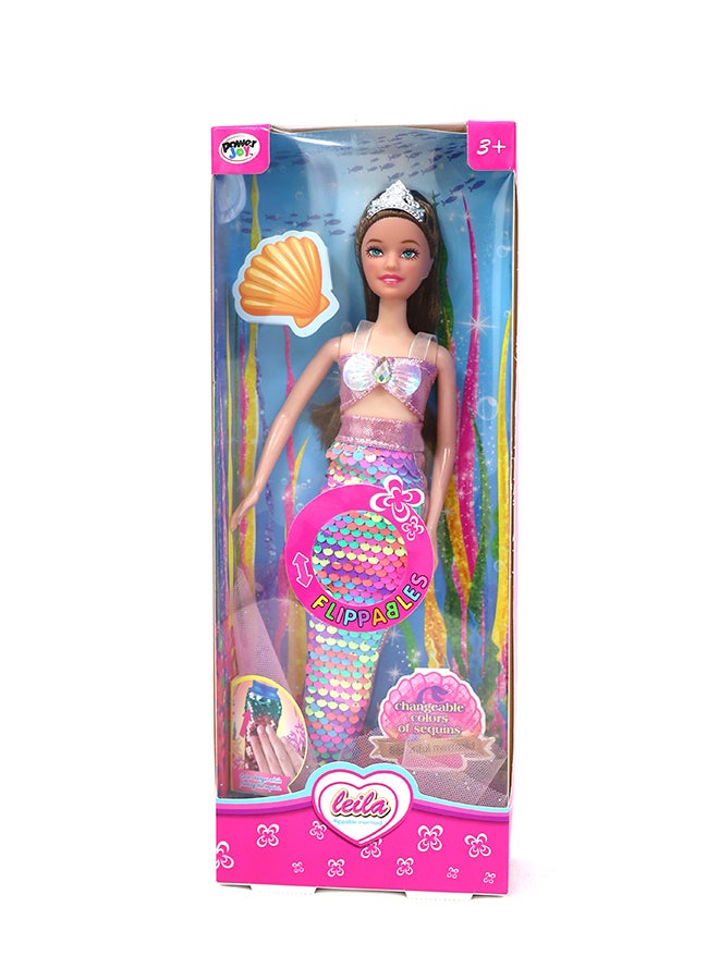 Power Joy Leila Flippable Mermaid Doll - ASSORTED - Image 3