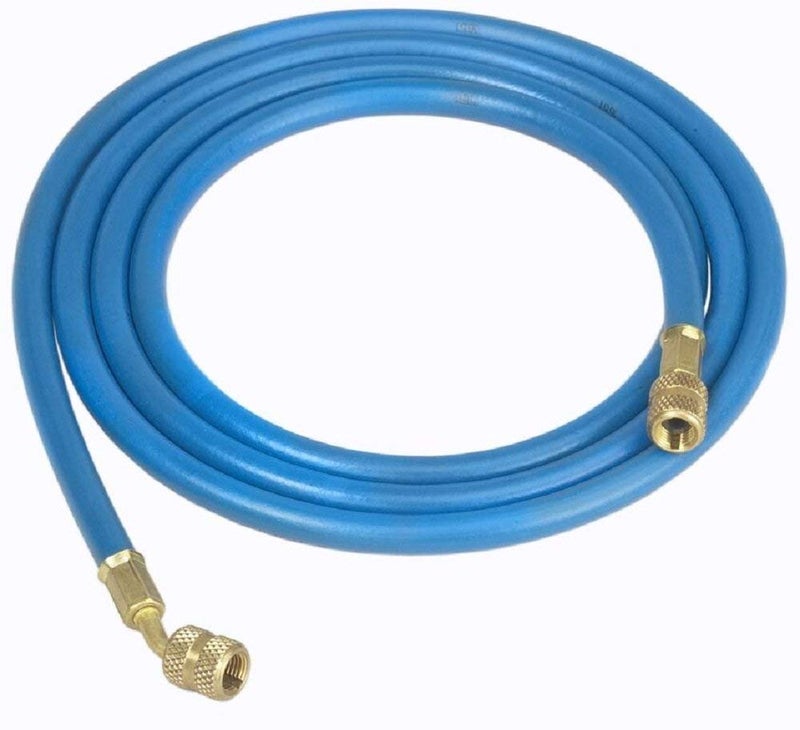 Robinair 32096 1/4" Premium Refrigerant Charging Hose - 96" Long, Blue, Standard Fittings - Image 1