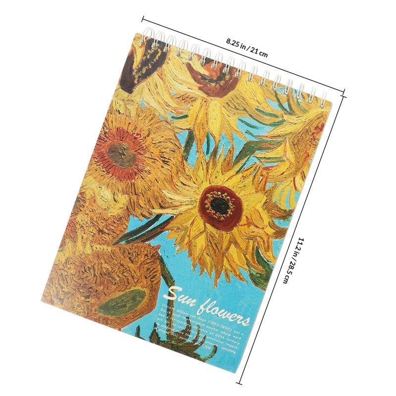 Painting Sketch Books Art Sketchbooks Students Drawing Notebooks Assorted Color A4 Size Hardcover 2Pcs - Image 2