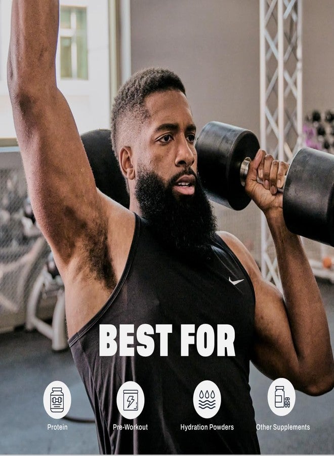 بليندر بوتل زجاجة خلط BlenderBottle Pro Series مثالية لمشروبات البروتين ومكملات ما قبل التمرين، سعة 24 أونصة، أسود/شفاف - Image 5