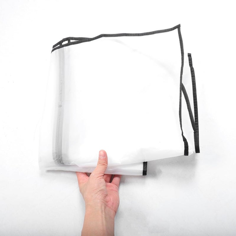 5pcs Garment Bags for Hanging Clothes, Peva Clothing Dust Covers Black Edge, 60x120cm Suit Protector Bags for Closet Storage and Coat Protection - Image 3