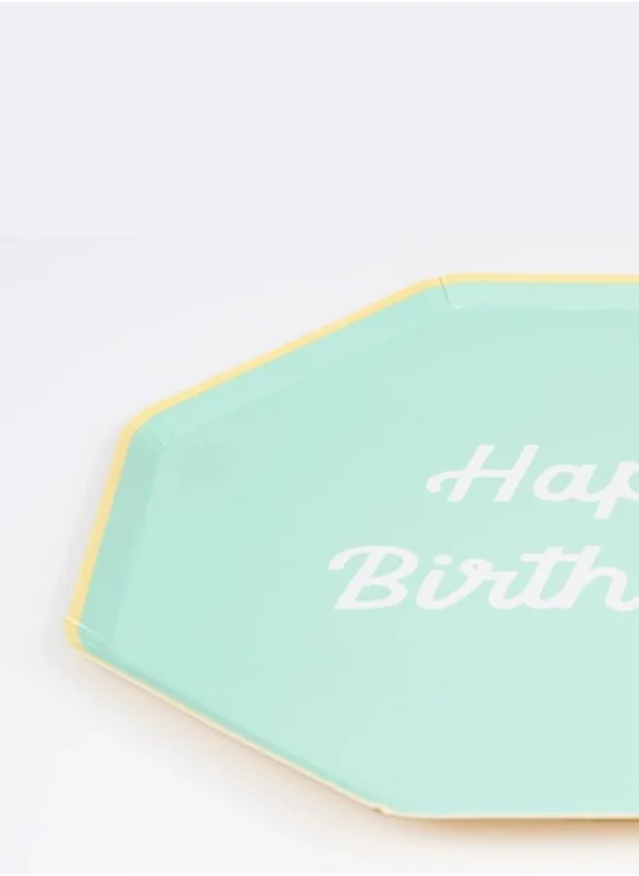 Meri Meri Meri Meri Mixed Happy Birthday Side Plates