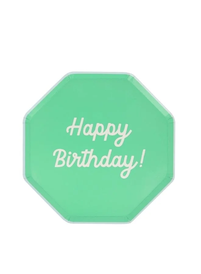 Meri Meri Mixed Happy Birthday Side Plates