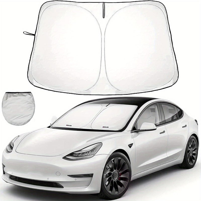 Car Sunshade 142x93cm UV Block Heat Shield for Tesla Model 3 Y S - Image 3
