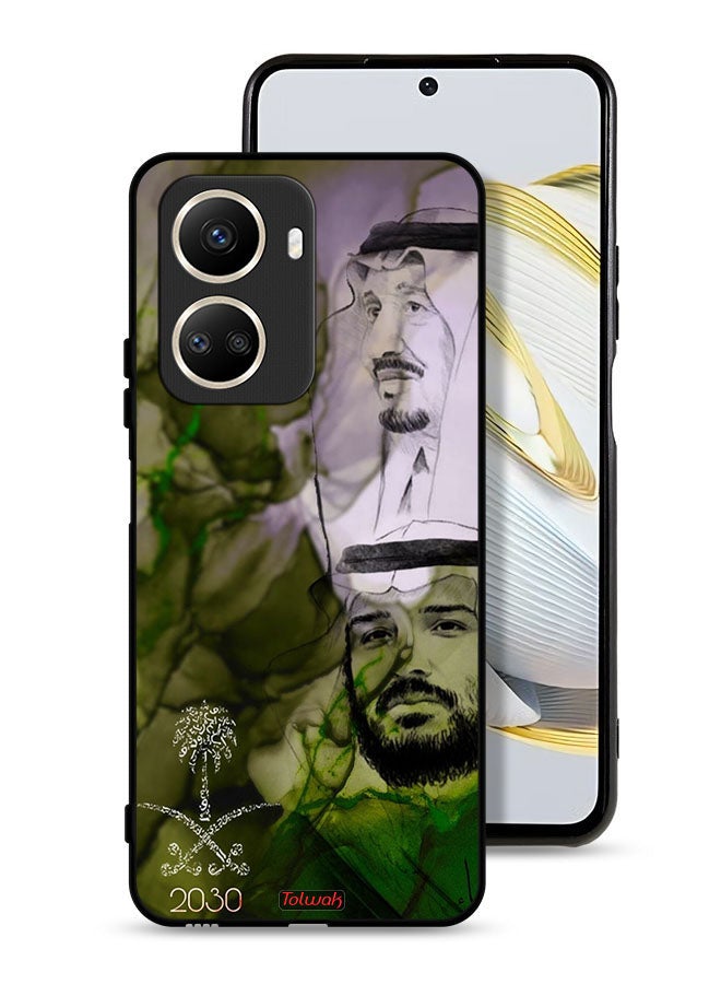 Tolwak Huawei nova 10 SE Protective Case Cover King Salman And Crown Prince Muhammad Art Poster - Image 1
