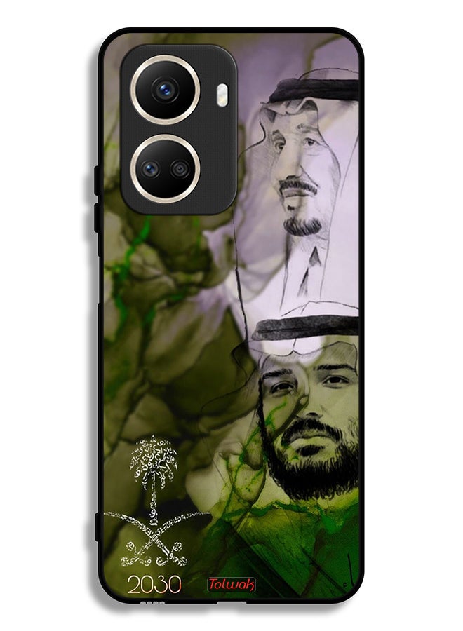Tolwak Huawei nova 10 SE Protective Case Cover King Salman And Crown Prince Muhammad Art Poster - Image 2