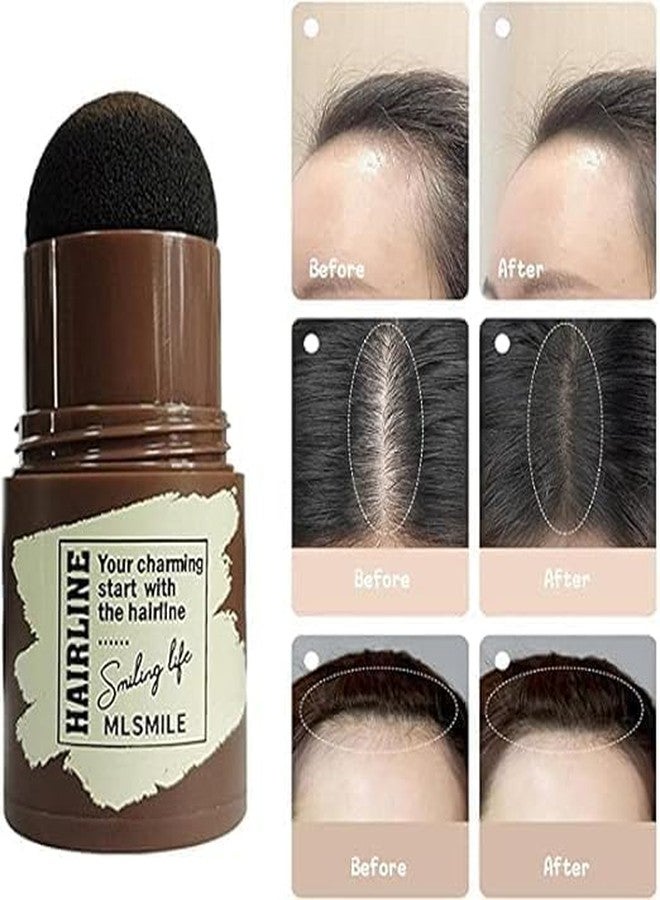Birvan Natural Hairline Powder, Hair Shading Sponge Pen, Hairline Shadow Powder Stick, Quick Root Touch-Up, Waterproof Hair Root Concealer for Thinning Hair Paired - Image 2