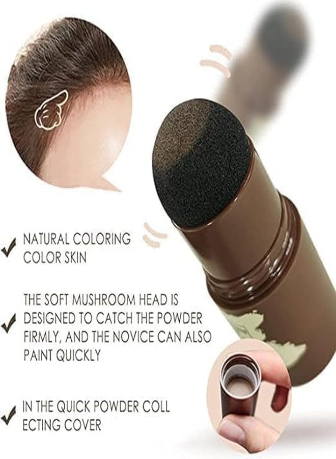 Birvan Natural Hairline Powder, Hair Shading Sponge Pen, Hairline Shadow Powder Stick, Quick Root Touch-Up, Waterproof Hair Root Concealer for Thinning Hair Paired - Image 3