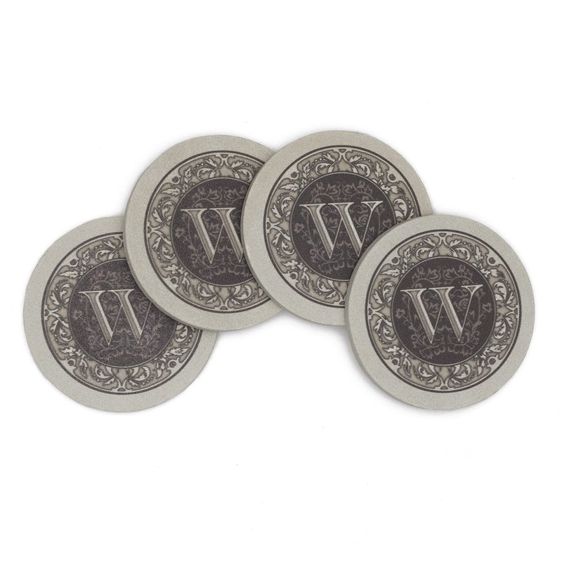 ثيريستي ستون خطاب واحد Monogram transtoster w oussorbonsest stone ustorbont 4 عبوات مصنوعة في الولايات المتحدة الأمريكية المصممة مناديل بسهولة تنظيف - Image 2