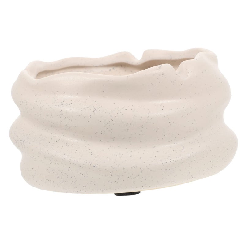 Ceramic Ashtray With Unique Mirror Finish Ideal For Home Office Living Room Sturdy Design Easy Clean Indoor Outdoor Use Deco Blue - Image 2