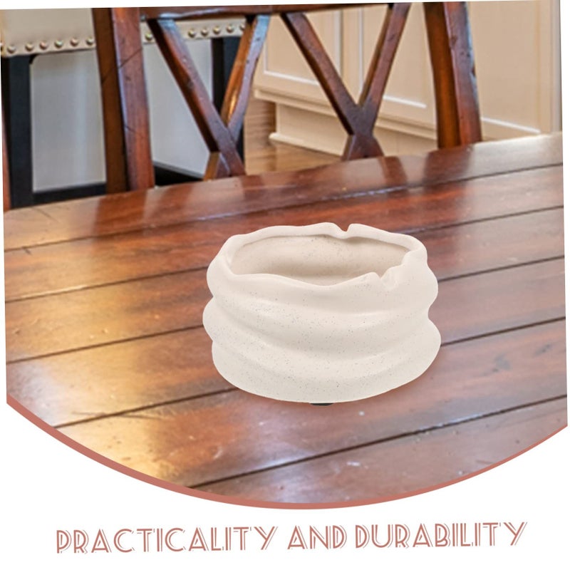 Ceramic Ashtray With Unique Mirror Finish Ideal For Home Office Living Room Sturdy Design Easy Clean Indoor Outdoor Use Deco Blue - Image 3