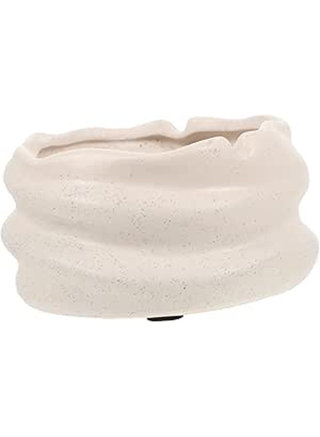 Ceramic Ashtray With Unique Mirror Finish Ideal For Home Office Living Room Sturdy Design Easy Clean Indoor Outdoor Use Deco Blue - Image 1