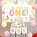 Merrystorm Chicken Themed 1st Birthday Party Decoration This Chick Is One Backdrop One Highchair Banner Cake Cupcake Topper Pink Orange Yellow Balloons for Boy Girl Baby Shower 1st Birthday Party Decor Supplies - Image 4
