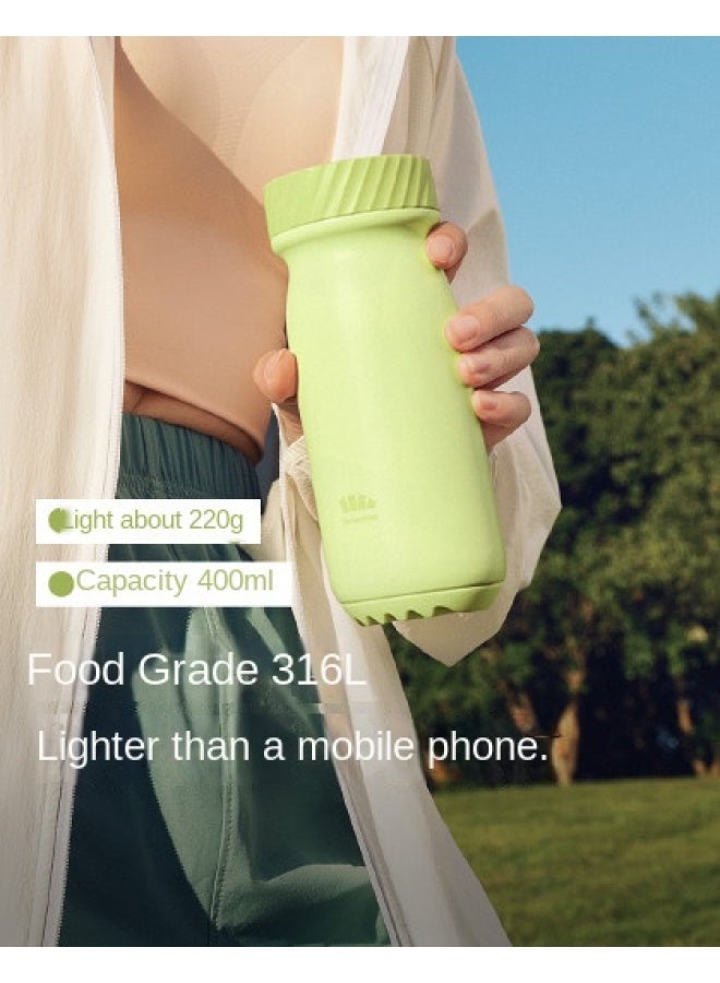 Back To-school Season Must-buy】400ml Thermos Bottle For Men And Women, Ultra-light Portable Stainless Steel For Students - Image 1