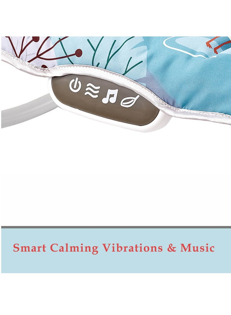 Factory Price هزاز أطفال مطبوع مع موسيقى مهدئة، اهتزازات هادئة وألعاب قابلة للإزالة - C - Image 4