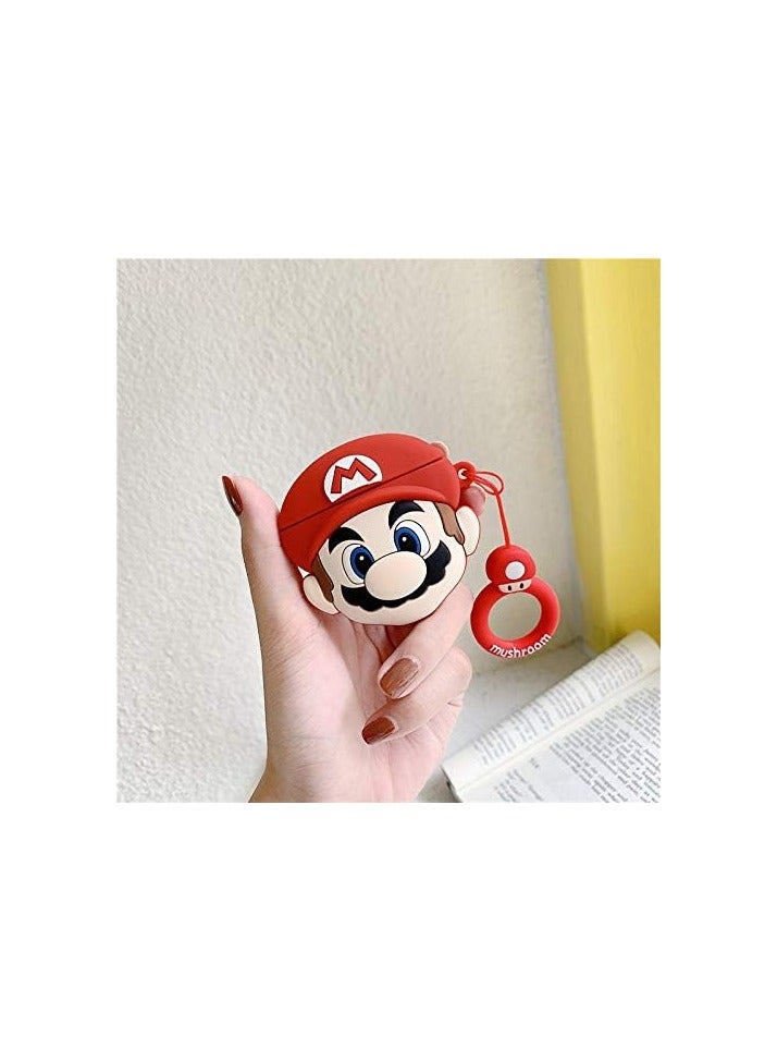 general (2 Pack) Cute Airpods 1/2 Case Silicone Case with Keychain, Cartoon Skin Design Headphone Charging Case Protective Case Accessory Kit Compatible with Airpods 1 and 2 - Image 2