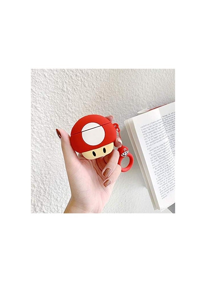 general (2 Pack) Cute Airpods 1/2 Case Silicone Case with Keychain, Cartoon Skin Design Headphone Charging Case Protective Case Accessory Kit Compatible with Airpods 1 and 2 - Image 3