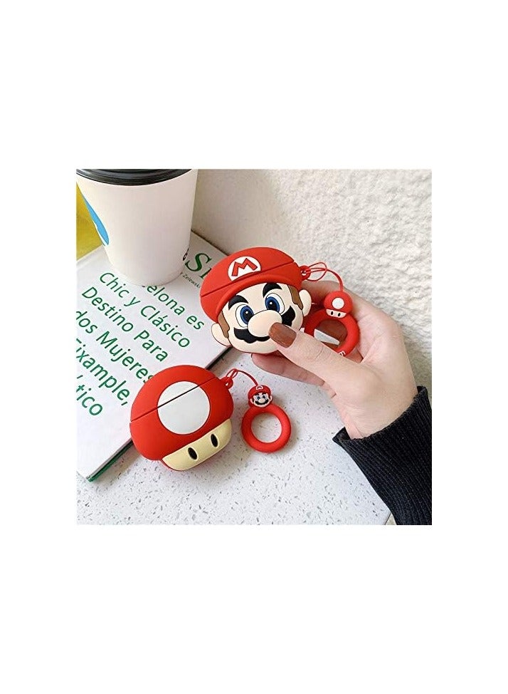 general (2 Pack) Cute Airpods 1/2 Case Silicone Case with Keychain, Cartoon Skin Design Headphone Charging Case Protective Case Accessory Kit Compatible with Airpods 1 and 2 - Image 5