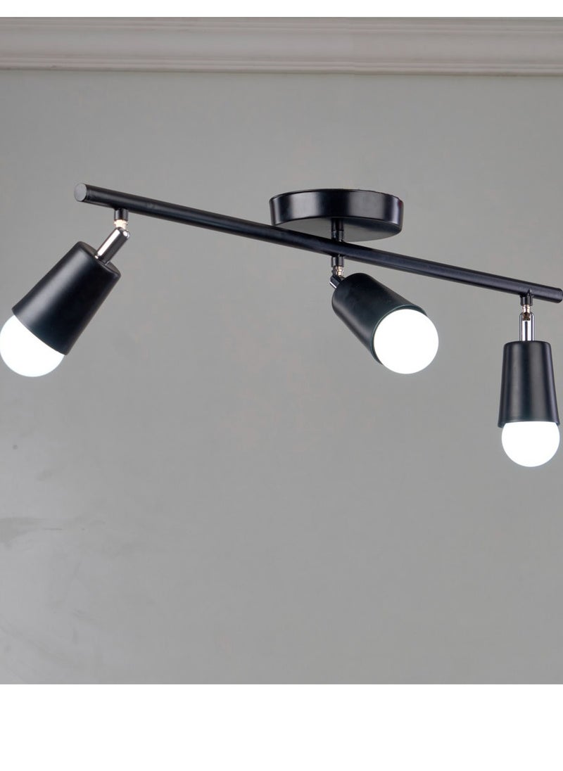 NAGAFA SHOP balck  spotlight 3 lamp SLTB-3  - Image 1