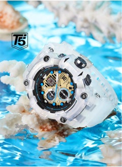 T5 T5 Mens Chronograph Silicone Strap Watch H4011G  - Image 2