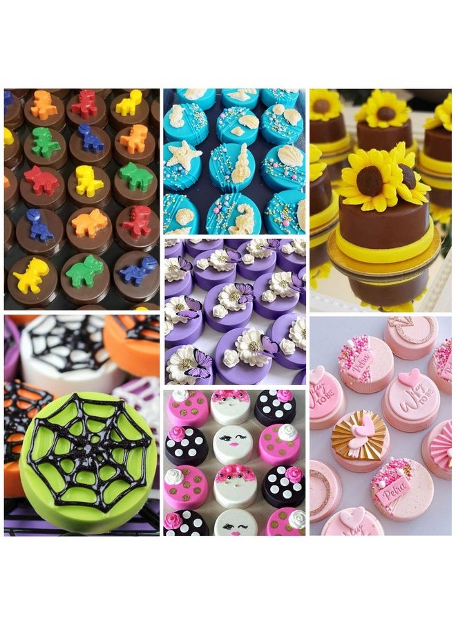 PalkSky Palksky Cake Puck Mold Set, Chocolate Covered Cake Molds, Round Cake Pop Molds Silicone for Candy Chocolate Desserts Making Set of 3  - Image 4