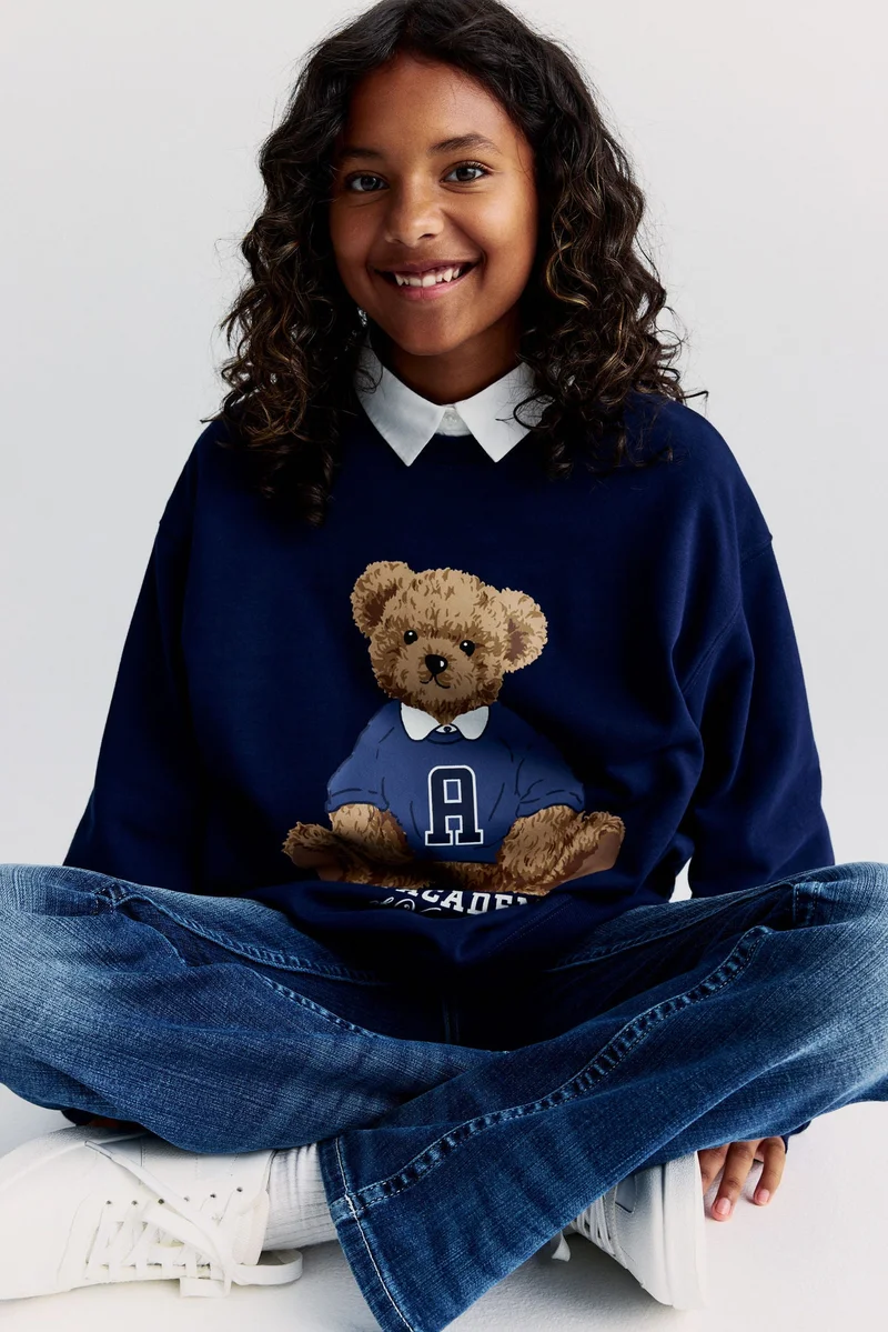 اتش اند ام بلوزة بطبعة مميزة