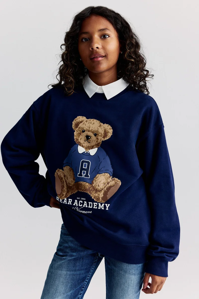 اتش اند ام بلوزة بطبعة مميزة