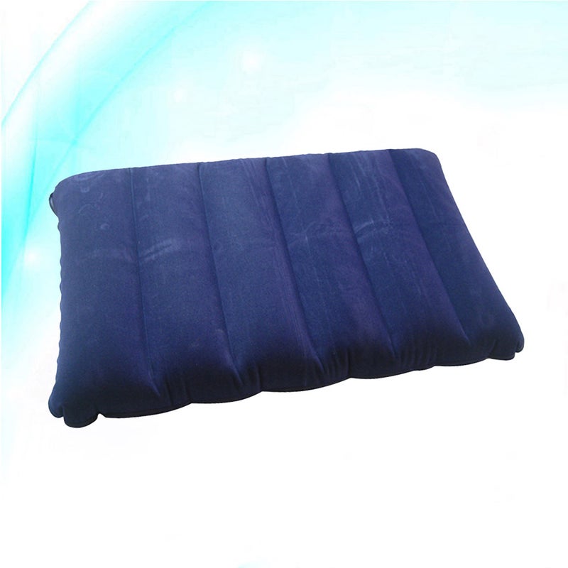 2 pcs PVC Flocking Inflatable Pillow for Outdoor Travel Camping - Image 4